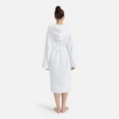 Superwuschel Bademantel mit Kapuze weiß(snow)