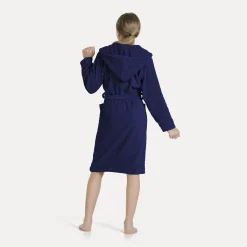Superwuschel Bademantel mit Kapuze blau(deep sea)