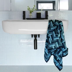 Tide Handtuch 50X100 cm(deep lake/turquoise)