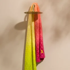 Wave of Colour Strandtuch 80X180 cm(green/pink)